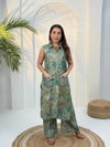 Naisha K 943 Vertican Discharge Print Kurti With Bottom Suppliers In India